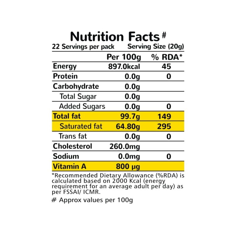 Akshayakalpa Organic Cow Ghee – 490 ml - Pure organic ghee, traditionally-churned, chemical-free, granular ghee, nutritious by nature - Image 5