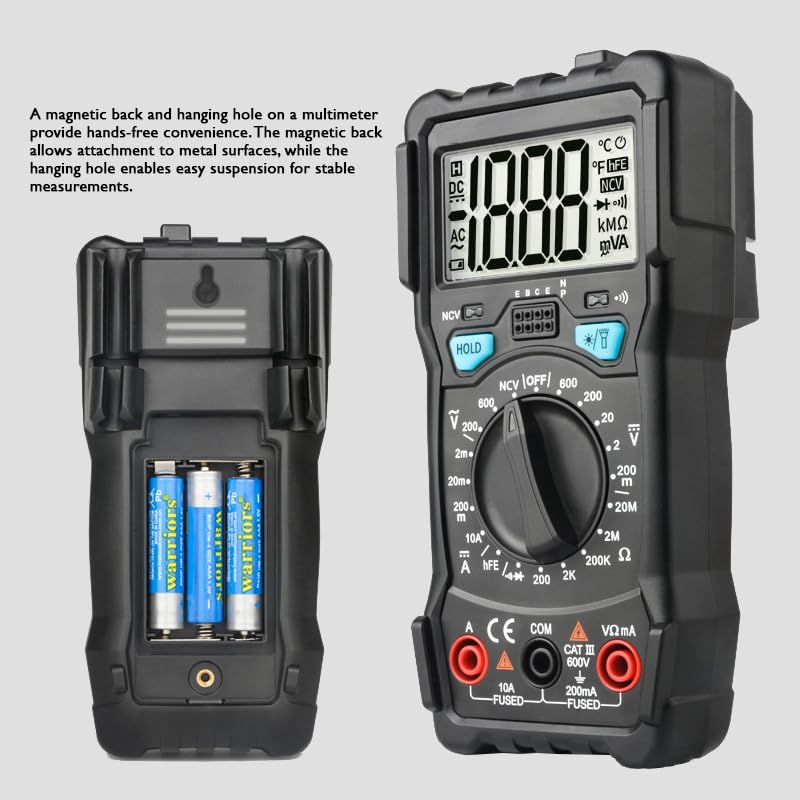 Themisto TH-M98 Digital Multimeter (Black 2000 Counts) - Image 7