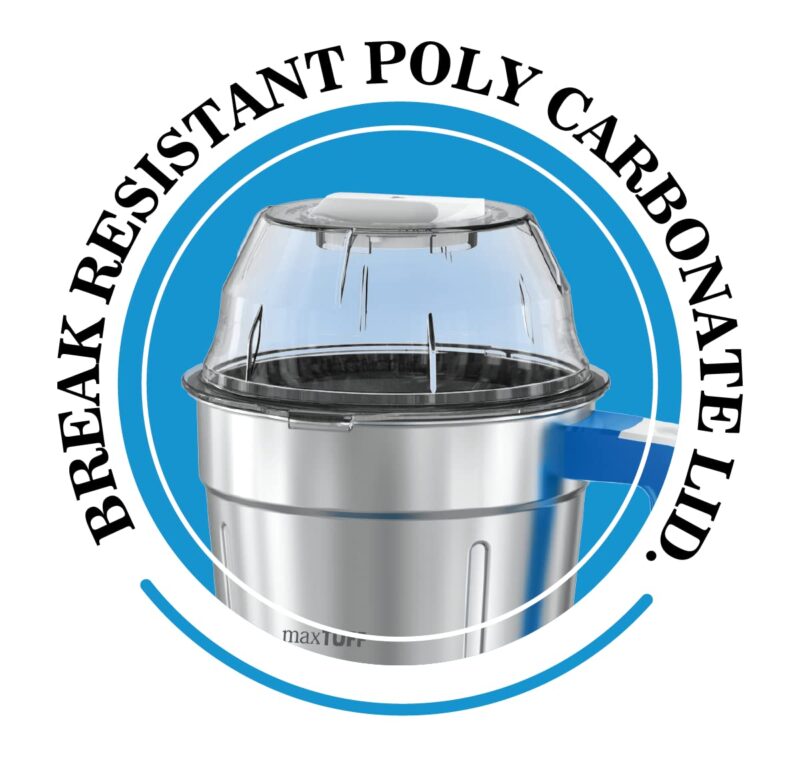 Havells Maxx Grind 750 watt Mixer Grinder with 3 Wider Mouth Stainless Steel Jar, Hands Free Operation, SS-304 Grade Blade, Overload Indicator & 5 Year Motor Warranty (Blue). - Image 6