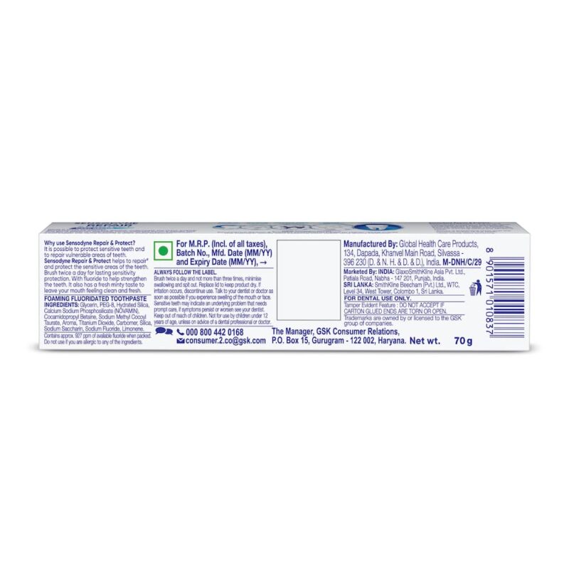 Sensodyne Sensitive Toothpaste Repair & Protect - 70 g - Image 8