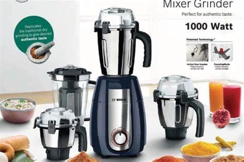 Bosch TrueMixx Pro Mixer Grinder MGM8842DIN 1000 W 4 Jars, Dark Blue - Image 7
