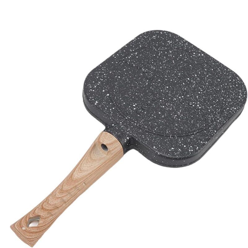 DAYANIDHI Multi Cooking Frying Egg Fry Pan with 3in1 Sction | Compatible with All Stove Types 1.5 L Capacity | Best for Making Omlette/Pancakes/Burger Patty/Bacon/Fish Fry (Aluminium, Non-Stick) - Image 9