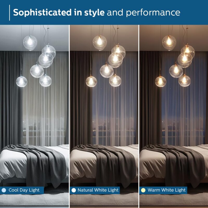 PHILIPS 9W B22 LED Bulb | 3 Colors in 1 LED Bulb | Scene Switch Bulb for Home & Decoration | Color: Tunable White | Pack of 2 | Gold Perform Series - Image 3