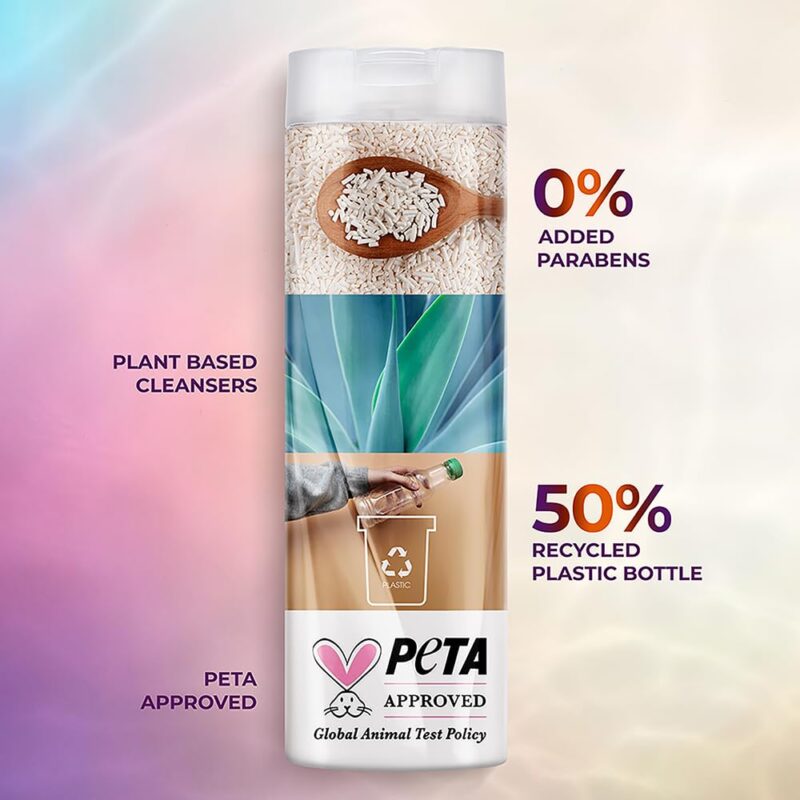 Sunsilk Argan Oil & Rosemary Frizz Smooth Oil Blends Shampoo | for Frizzy Hair | with No Added Parabens | 370 ML - Image 2