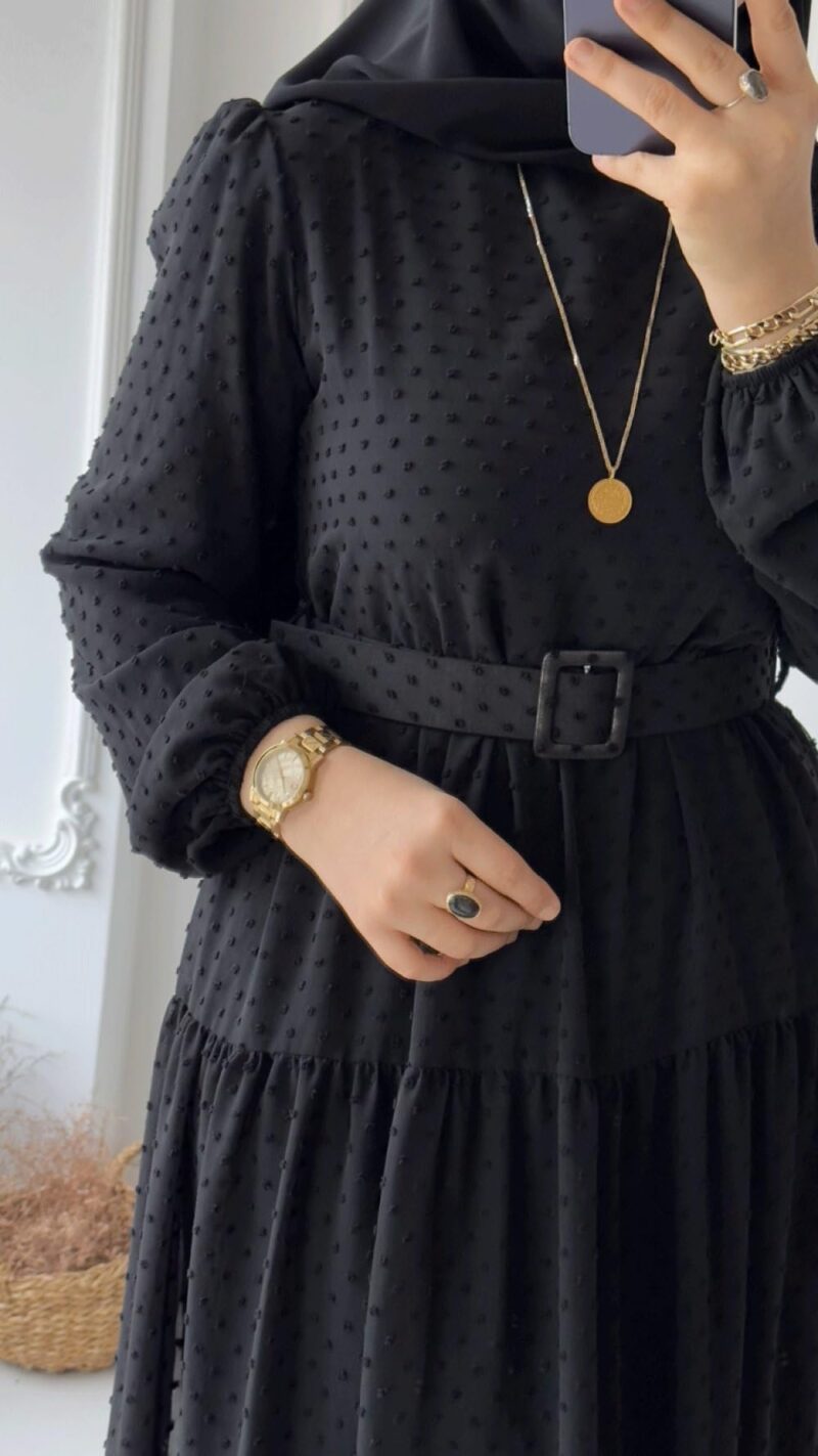 BHAVYATA Full Length Abaya Dress for Women for Girl's and Women Abaya Casual Wear (2XL, Black) - Image 3