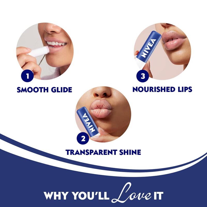 NIVEA Lip Balm, Original Care, 4.8g - Image 5