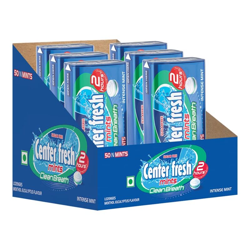 6x Center Fresh Sugar Free Mints,  35 g - Pack of 6 - Image 2