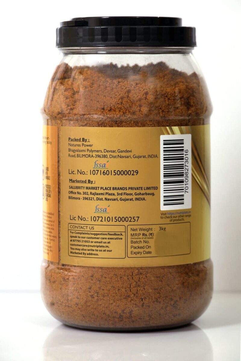 Nutriplato Jaggery | Gur Powder Premium Jar, 3 Kg - Image 8