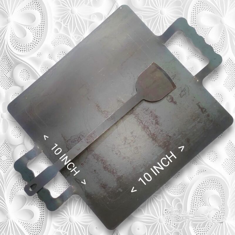 NAAYAGI ® - Healthy Small Sized - Iron TAWA, Iron DOSA TAWA, Iron ROTI TAWA, Iron pathri tawa - Small Square - 10 INCH * 10 INCH (Black Color) - Image 3