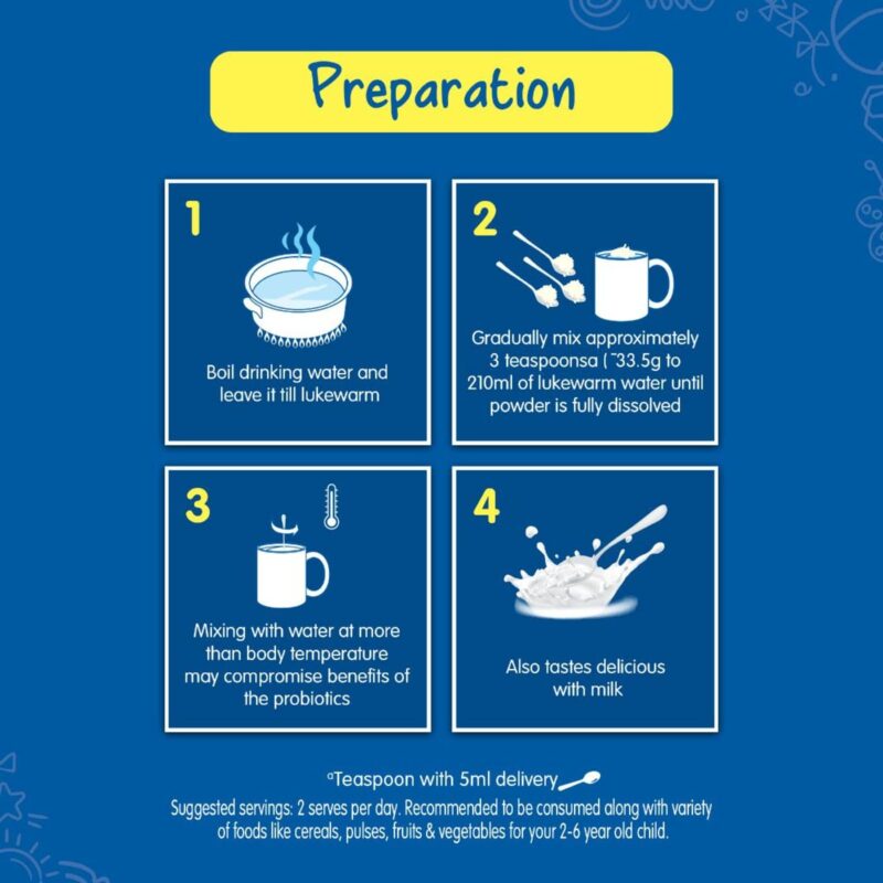 Nestle LACTOGROW Nutritious Milk Drink Powder | Biscuity Vanilla Flavour (2 - 6 Years), 400g, Bag-In-Box Pack - Image 6