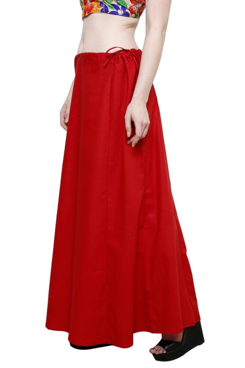 Pistaa's Women's Combo of Cotton Inskirt Saree Petticoat (Maroon, Navy Blue, Free Size) - Image 7