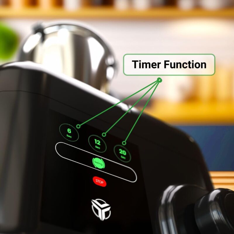 MecTURING 800W Mixer Grinder with 4-Year Warranty | 22000 RPM High-Speed Motor | 4 Handsfree Smart-Lock Jars | Touch Panel & Rotary Dial with Timer | Food-Grade Stainless Steel | All-India Service - Image 7