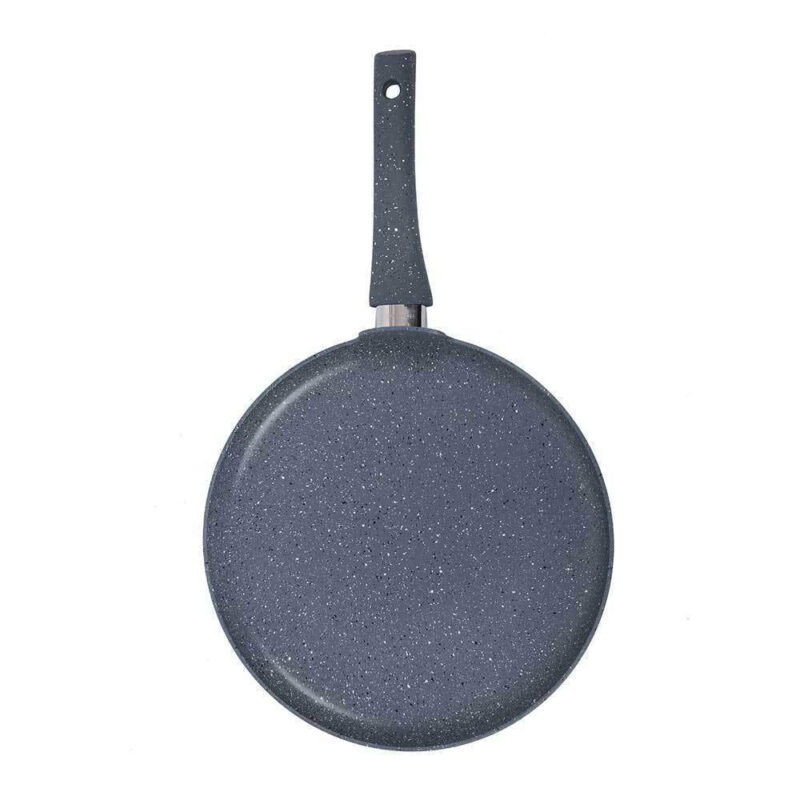 Wonderchef Granite Forged Non-Stick and PFOA-Free Aluminium Indian Cooking Dosa Tawa Crepe Pan, 24 cm Pan, Grey - Image 3