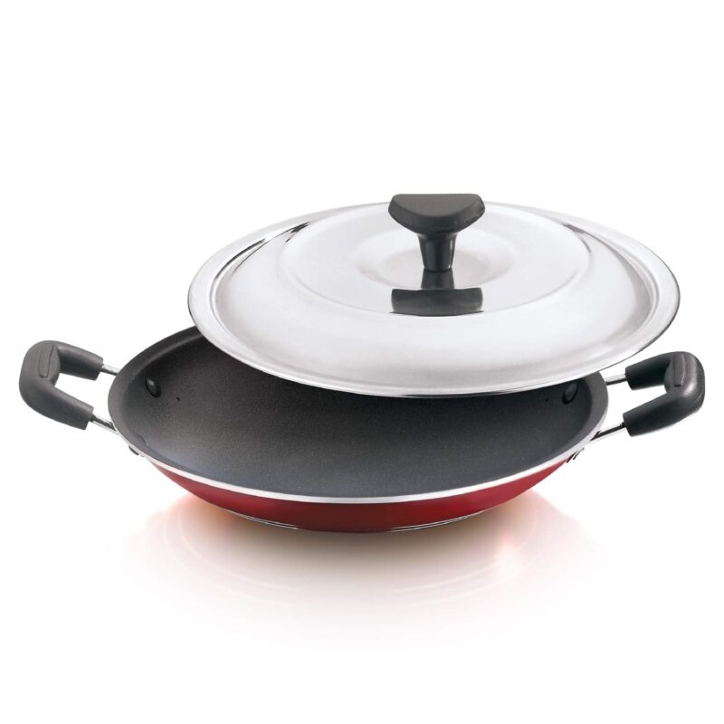 Onix OAC 2040N Aluminium Non Stick Appachatty (20 cm, Maroon)