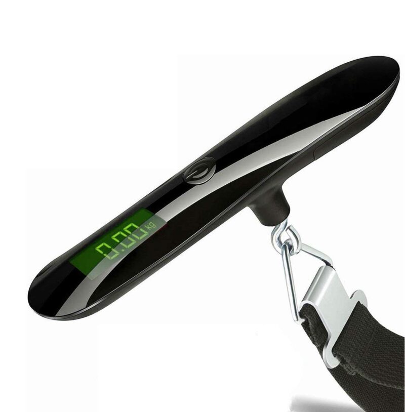 EzLife ELS-2021 Luggage Scale, 50 KG Travel Scale, Digital Scale with Backlight LCD Display, High Precision Hanging Scale, Portable Luggage Scale for Travel, Household, Outdoor (Black & Red) - Image 5