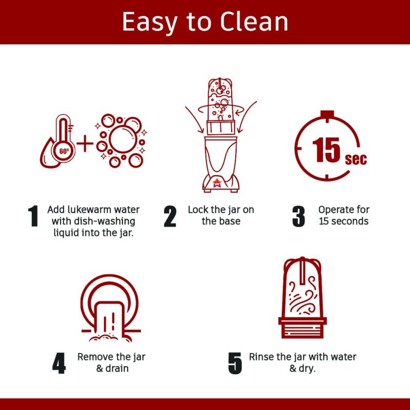 Wonderchef Nutri-Blend Juicer, Mixer, Grinder & Chopper|Complete Kitchen Machine|400W 100% Full Copper Motor|4 Unbreakable Jars|2 Years Warranty|Recipe Book by Chef Sanjeev Kapoor|Purple - Image 3