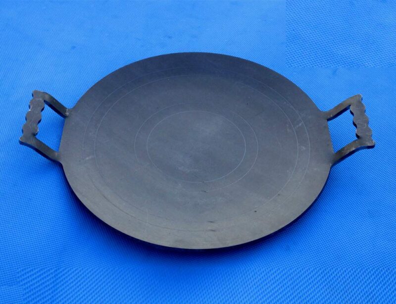 Nakshathra Pure Iron tawa for dosa/roti 12inch 5mm, Black (CONCAVE) - Image 5