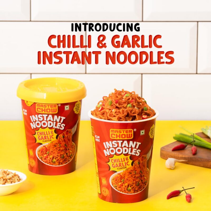 25x Masterchow Chilli Garlic Instant Cup Noodles - 100g - Pack of 25 - Image 8