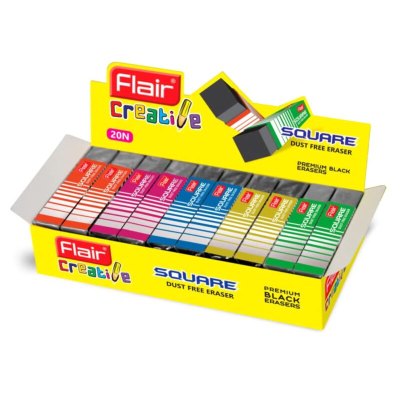 Flair Creative Series Square Eraser Box Pack