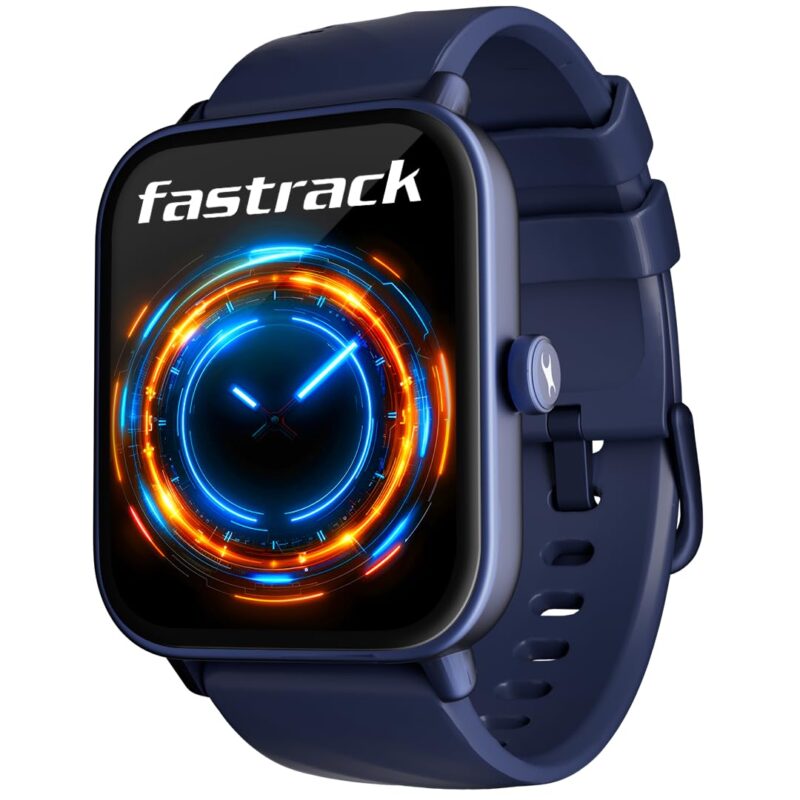 Fastrack Limitless Glide Smart Watch, Advanced UltraVU HD Display, SingleSync BT Calling, Advance Chipset, 85+ Sports Modes & Smartwatch Faces, AI Voice Assistant, 24 * 7 Health Suite, IP67 (Blue)