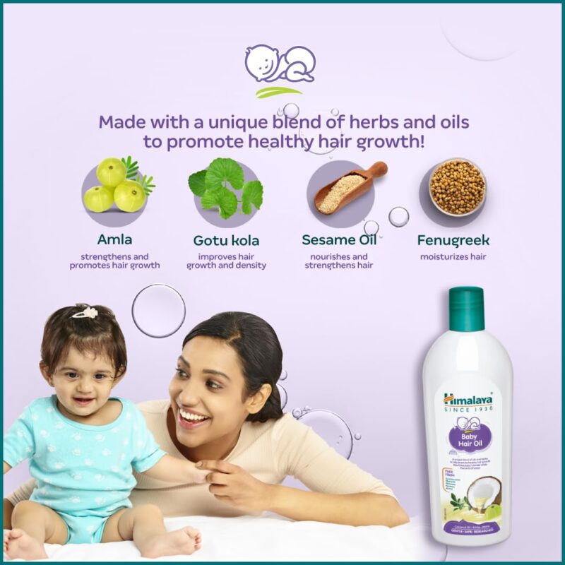 Himalaya Baby Hair Oil 200 ml(1 Count) - Image 5