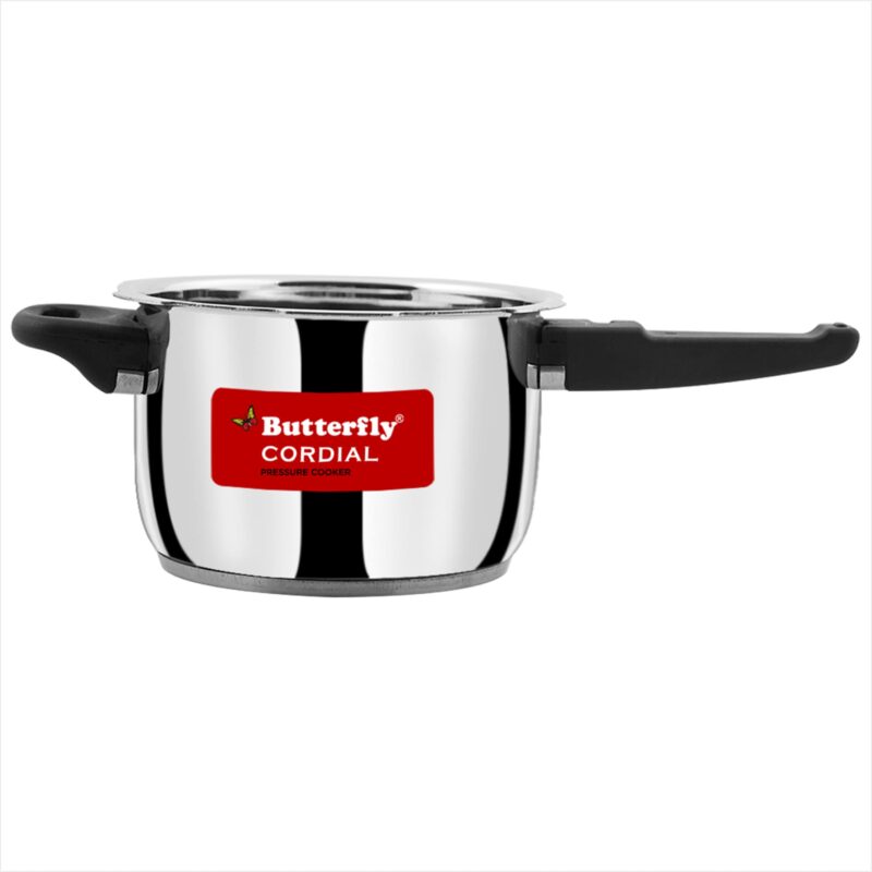 Butterfly Cordial 2, 3 & 5 Litres Outer Lid SS Pressure Cookers | Induction & Gas Stove Compatible | ISI Certified | 2 Years Manufacturer's Warranty - Image 7