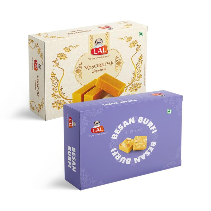 Mysore Pak 400gm & Besan Burfi 400gm - Image 2