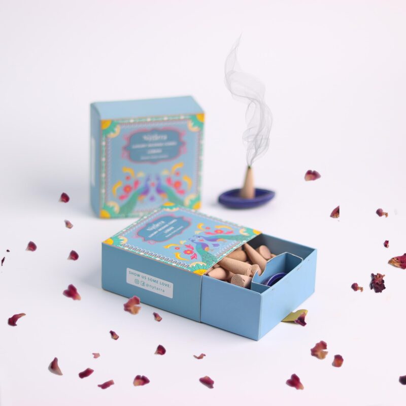 Nytarra's Loban Luxury Incense Cones | Pack of 3| 120 pcs | Special Ceramic Holder | Dhoop Cones for Fragrance | Dhoop Cones for Pooja, Home, Office, Aromatherapy & Meditation - Image 7