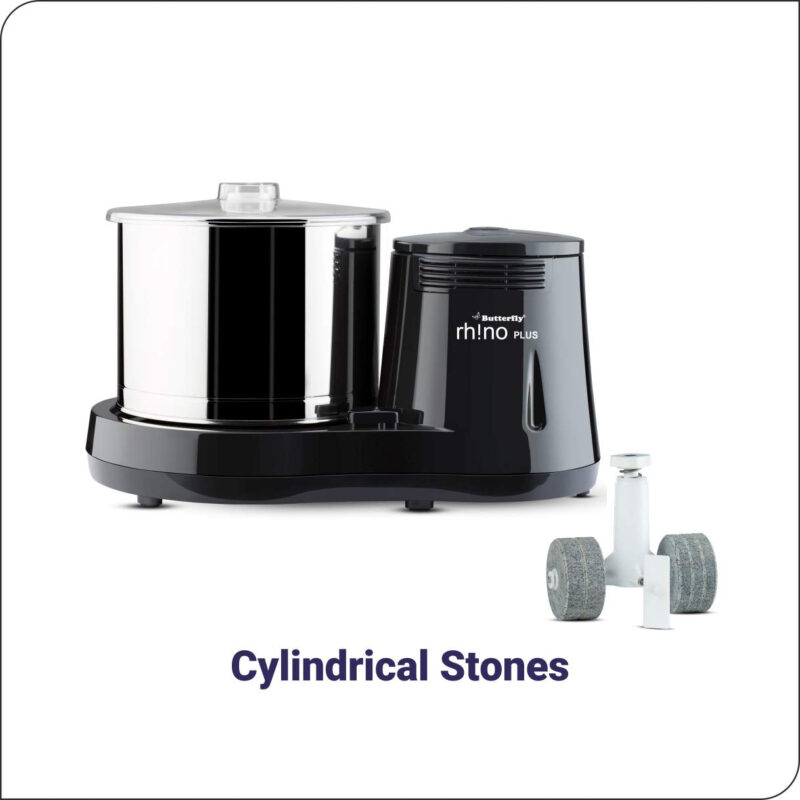 Butterfly Rhino Plus 2 Litres Table-Top Wet Grinder | 150 Watts | Shockproof ABS Body | Coconut Scrapper Attachment | Dough Kneader | Stainless Steel Drum | 2 Years Manufacturer's Warranty | Grey - Image 3