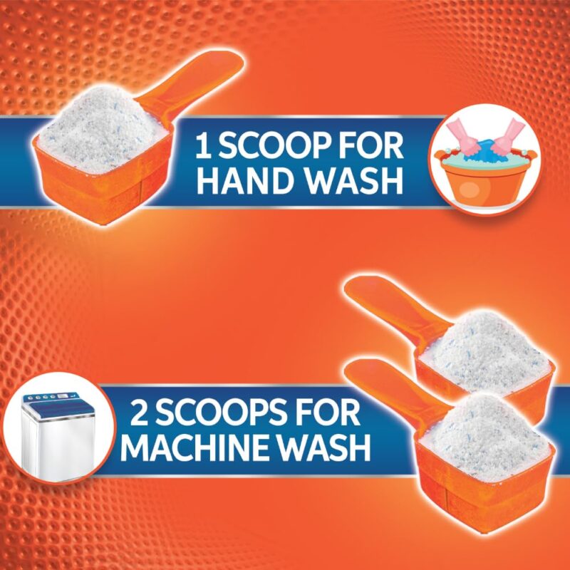 Tide Plus Double Power Detergent Washing Powder Jasmine & Rose 6kg + 2kg FREE - Image 2