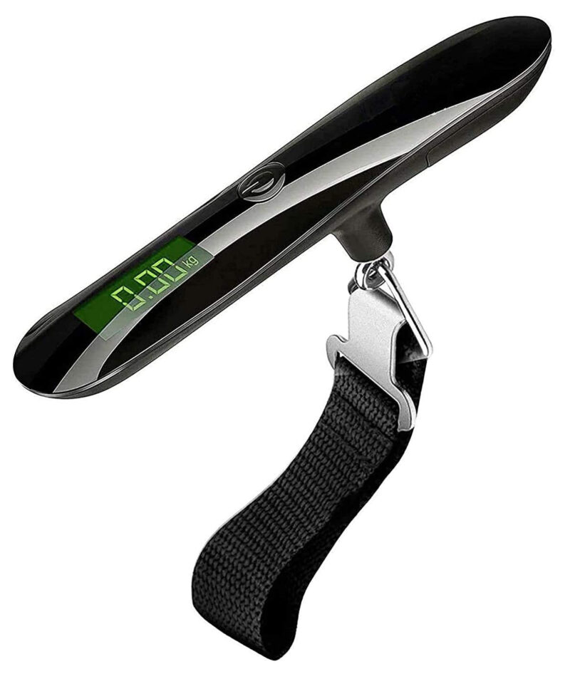 EzLife ELS-2021 Luggage Scale, 50 KG Travel Scale, Digital Scale with Backlight LCD Display, High Precision Hanging Scale, Portable Luggage Scale for Travel, Household, Outdoor (Black & Red) - Image 4