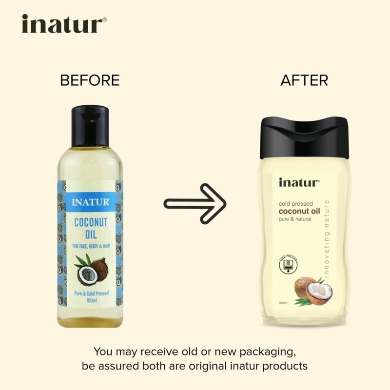 inatur Coconut Oil 100ml - 100% Pure, Virgin, Cold Pressed & Organic | Coconut Oil for Hair, Body & Skin Care | Pure Coconut Oil for Skin, Organic Coconut Oil for Skin, Suitable for All Skin Types - Image 9