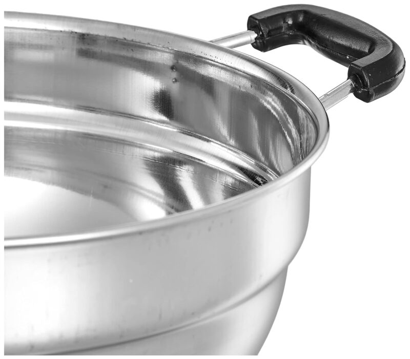 PANCA Stainless Steel Idli Maker 2 Plates With Glass Lid, Makes 10 Idli, Premium Idli Cooker,Multipurpose Kadai For Cooking And Serving,Premium Idli Pot With Glass Lid (10 IDLI) - Image 3