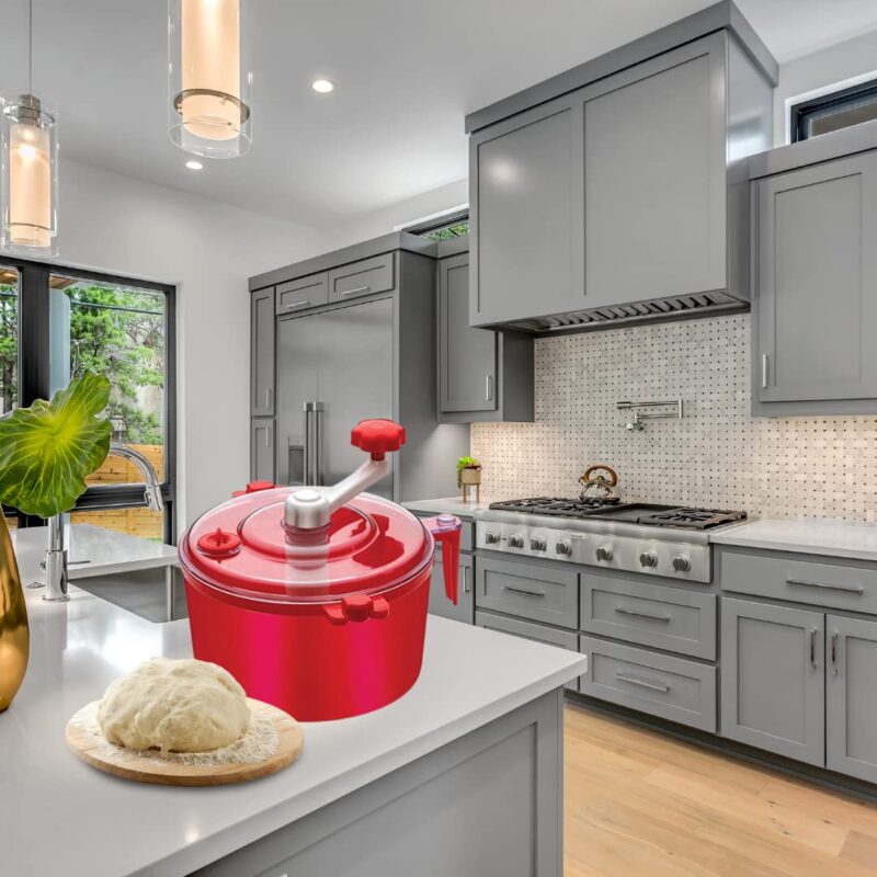 Suzec Plastic Atta Dough Maker with Beater, Chop & Churn 2 in 1 for Kitchen - Made in India (Multicolor) (2011) - Image 7