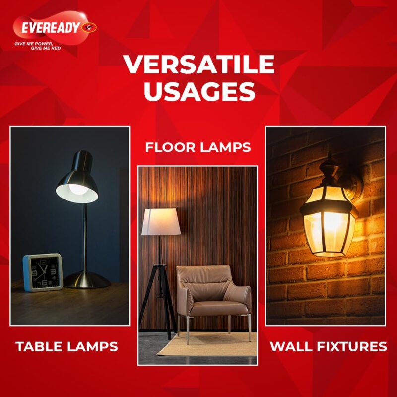 Eveready 14W Led Light Bulb | High Efficiency & Glare-Free Light | 4Kv Surge Protection | Long Life & Low Maintenance | Uniform Light Distribution| Cool Day Light (6500K) | Pack Of 4, B22D - Image 4
