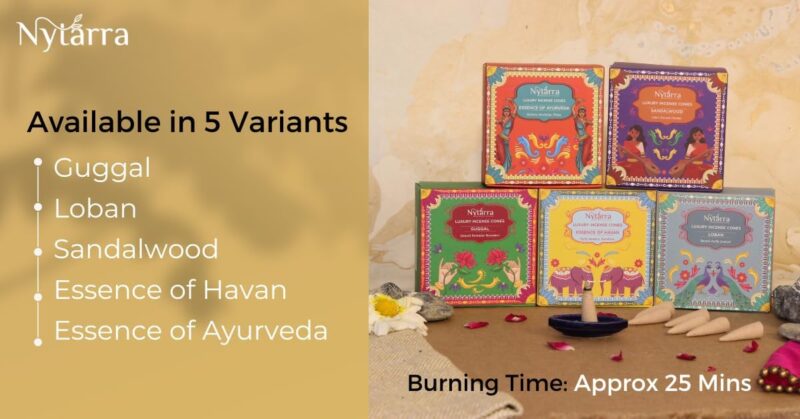 Nytarra's Loban Luxury Incense Cones | Pack of 3| 120 pcs | Special Ceramic Holder | Dhoop Cones for Fragrance | Dhoop Cones for Pooja, Home, Office, Aromatherapy & Meditation - Image 2