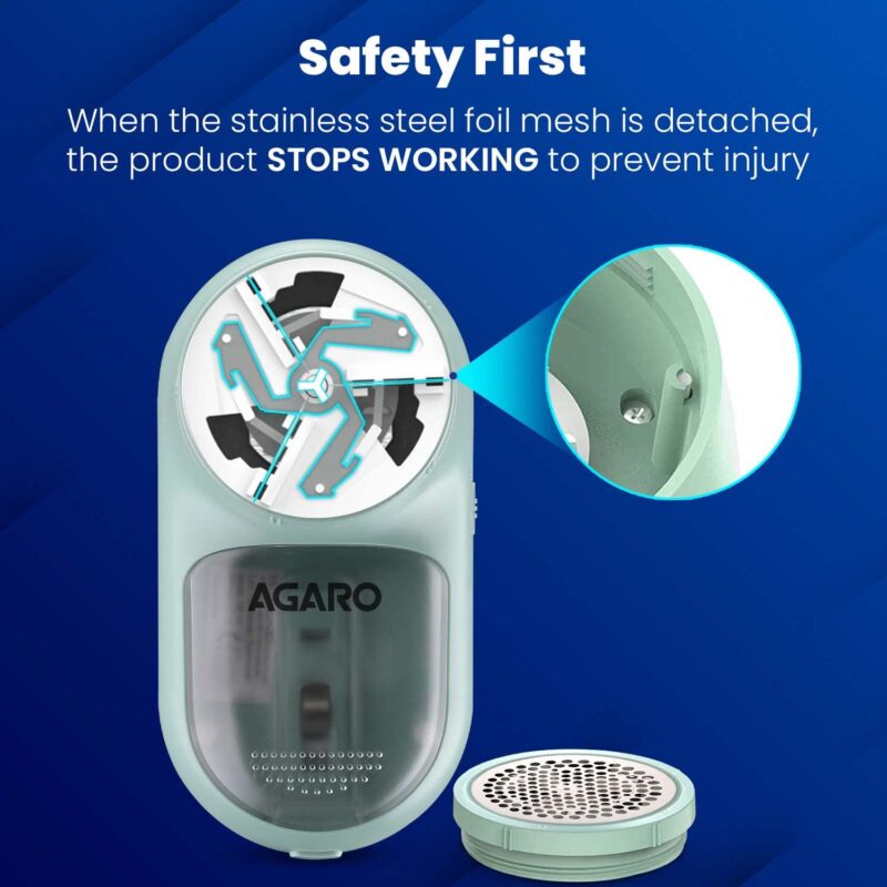 AGARO LR2007 Lint Remover, Fabric Brush, Rechargeable, for Woolen Sweaters, Clothes, Shirts, Jackets, Burr Remover, Pill Remover from Carpets, Curtains. - Image 4