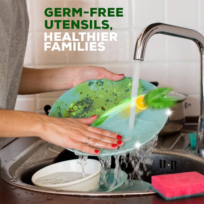 Vim ProClean Dishwash Liquid Gel with Neem, Removes 99%* Backeteria, Removes tough grease and odours, 750ml - Image 3