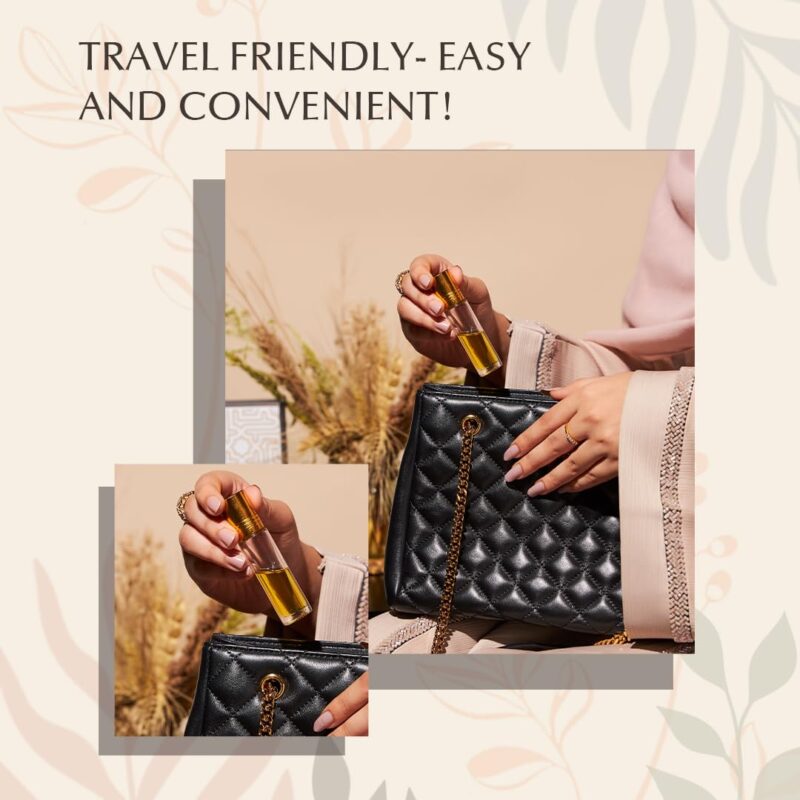 Dukhni Sandalia Rose Attar Oil Arabic Perfume Oils For Men And Women 100% Pure Ittar Roll On Perfume, Chandan, Sandal, Sandalwood Oil Eid, Ramadan Gifts, Non Alcoholic & Vegan Fragrances - Image 2