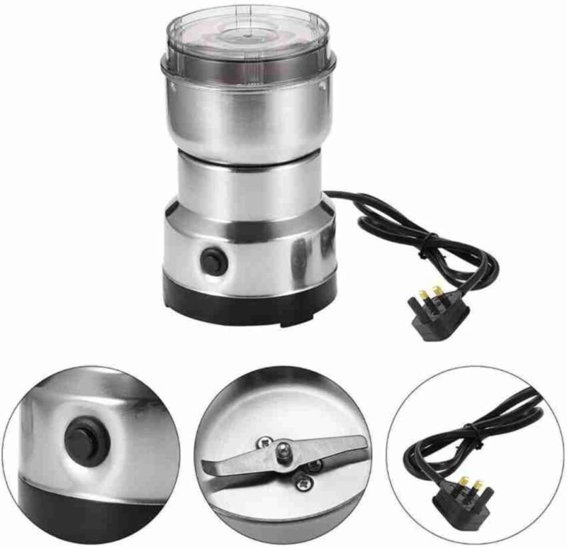Ketzshop Stainless Steel Nima Mixer Grinder Multifunctional Grinder Electric Mini Nima Blender Miksi Grinder Baby Food Grinder Coffee Grinder Chutney Grinder Masala Grinder Spice Grinder - Image 4