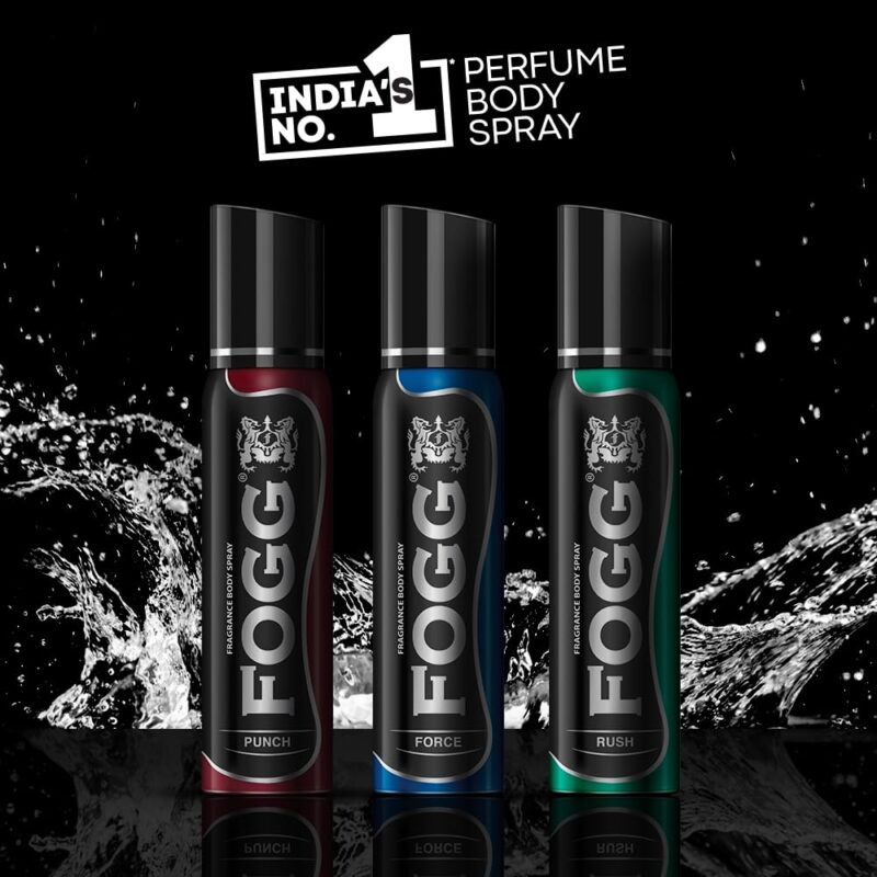 4x Fogg Rush No Gas Deodorant for Men, Long-Lasting Perfume Body Spray, 150 ml each - Pack of 4 - Image 2