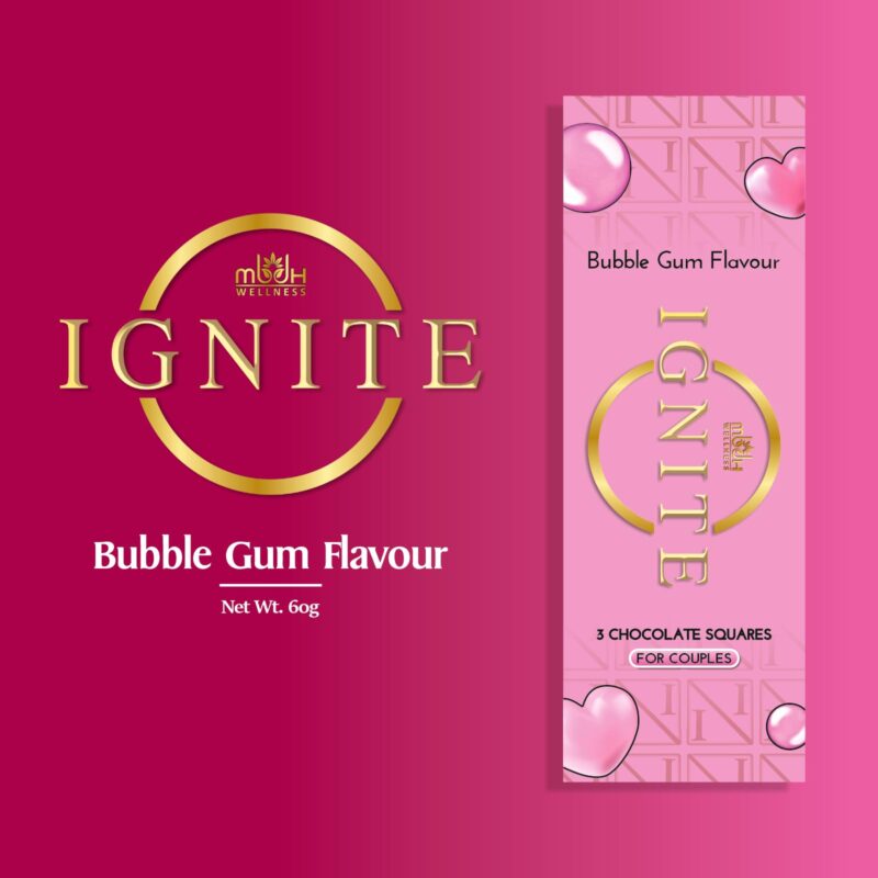 Ignite Chocolate Bars - Premium Bubblegum flavor Chocolate Squares for Couples - Vegetarian - Crafted with Epimedium and Maca Root for a Delightful Experience - Ideal for Men & Women - Image 6