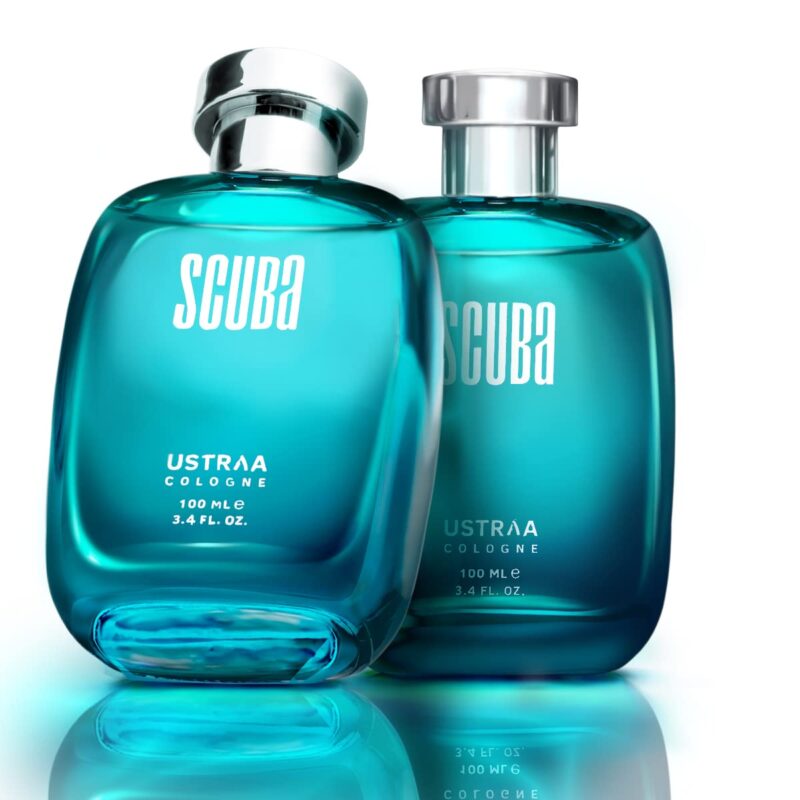 Ustraa Scuba Cologne - 100ml - Perfume for Men | With lively, spicy and deep aquatic notes | Ideal for day occasions | Long-lasting fragrance with no gas - Image 3