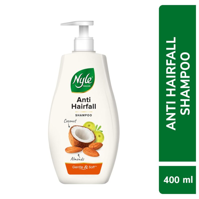 Nyle Naturals Anti-Hairfall Shampoo | For Hairfall Control | With Coconut Milk, Badam and Amla |Gentle & Soft Shampoo For Men & Women |400ml - Image 8