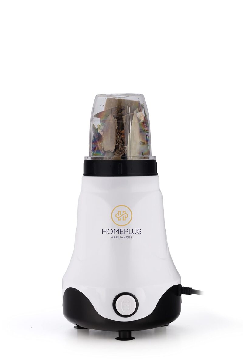 Home Plus Abs Plastic Nutri Blend, 20000 Rpm Mixer Grinder, 2 Unbreakable Jars, 500 Watts (White And Black) - Image 5