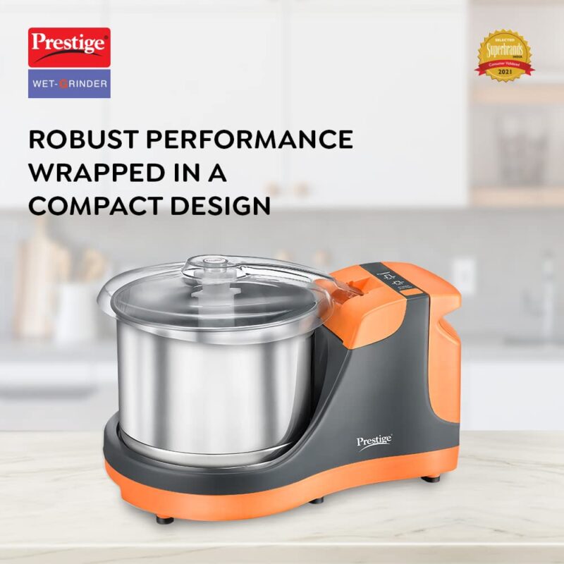 Prestige PWG 10 Wet Grinder with 200 Watts Motor, Multi Color - Image 9