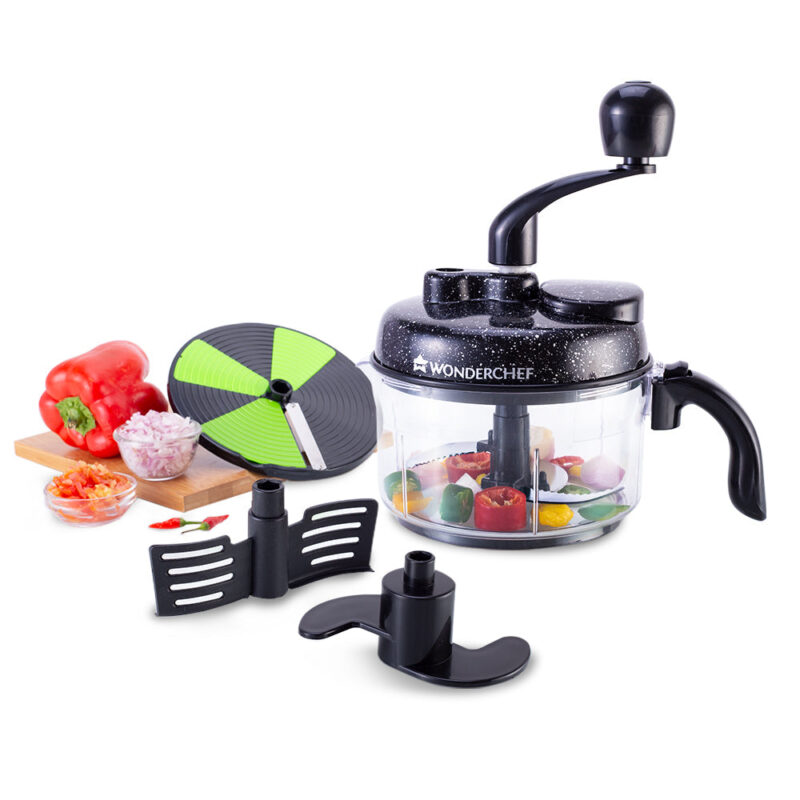 Turbo Dual Speed Food Processor, Multi-purpose, High Speed, Chop Vegetables, Julienne, Whisk, Slice, Mince, Knead Atta, Blend Juices - Image 9