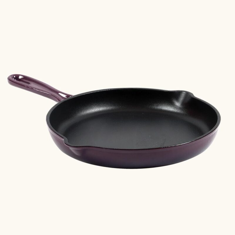 Ferro Cast-iron 26 cm Frying Pan, Corrosion-Resistant Coating, Compatible on Induction, 1.6 L, 5 Years Warranty, Purple - Image 10