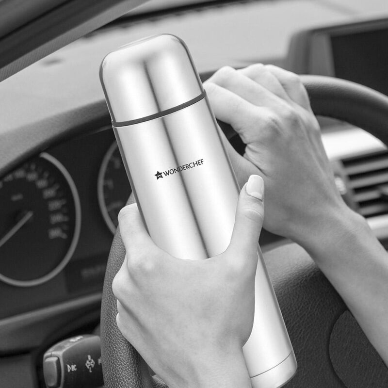 Hot-Bot, 750ml, Double Wall Stainless Steel Vacuum Insulated Hot and Cold Flask with Travel Pouch, Copper Plated Inner Wall, Spill & Leak Proof, 2 Years Warranty - Image 17