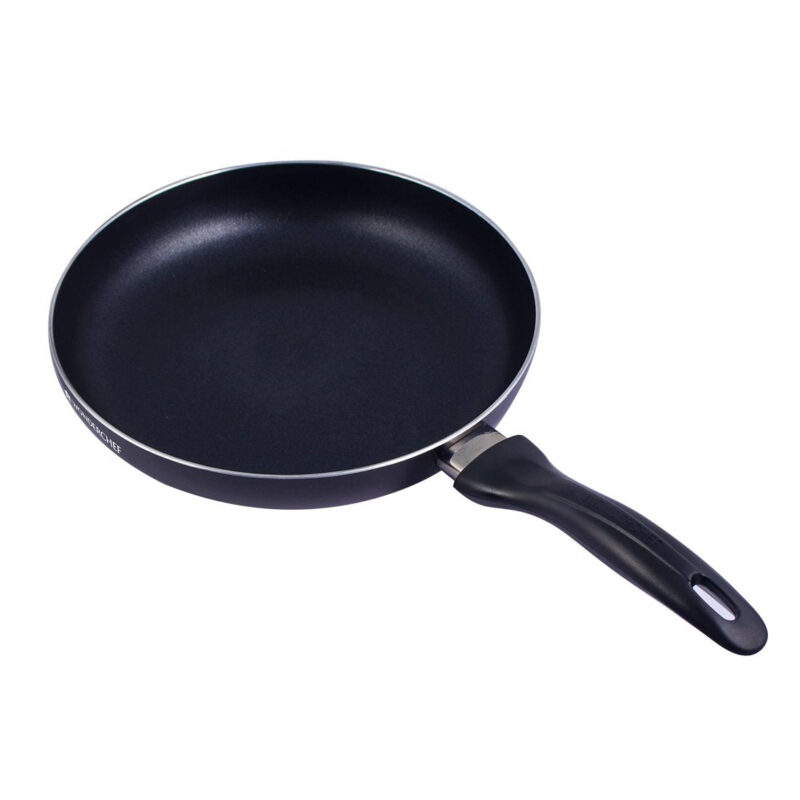 Ultra 24 cm Non-Stick Fry Pan with Induction Bottom & Cool-Touch Bakelite Handle | Pure Grade Aluminium | PFOA & Heavy Metals Free | 1.8L | 2.7mm thickness | 2 Years Warranty | Black - Image 2